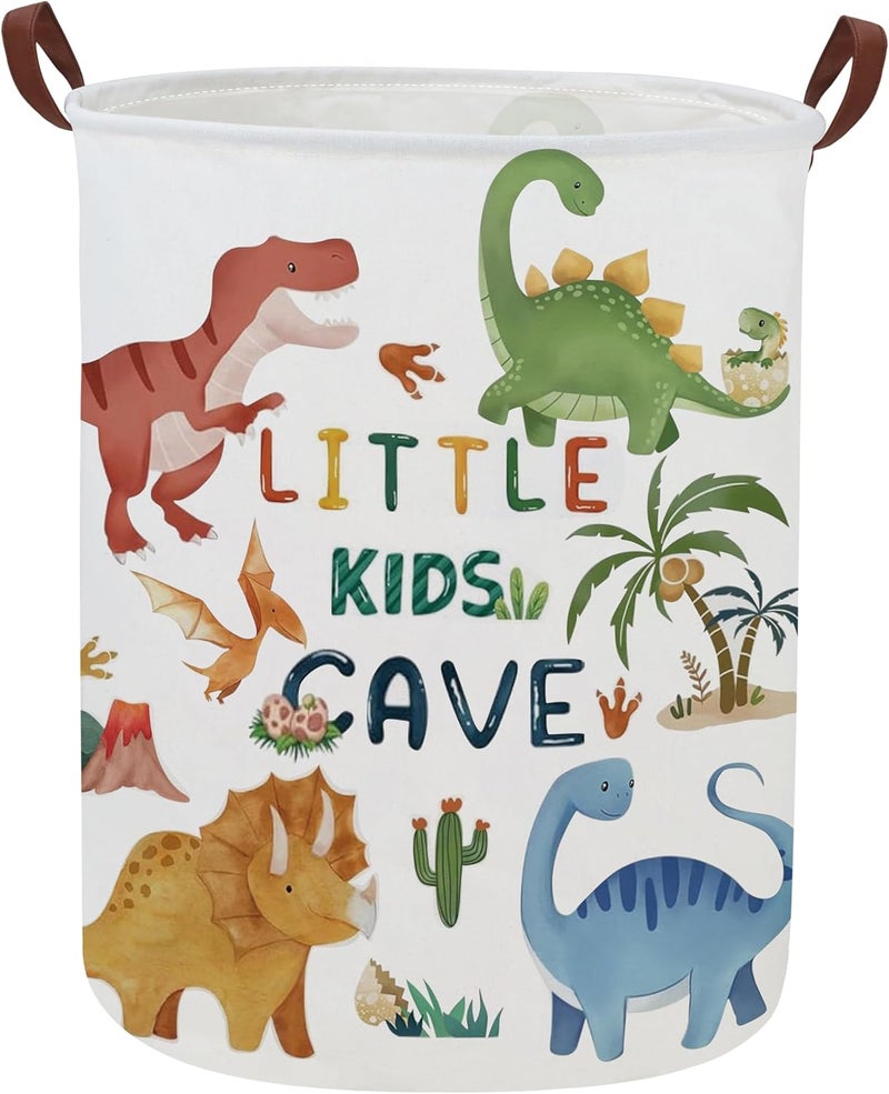 DDBASKET Kids Laundry Basket Dinosaur Hamper for Nursery Boy and Girl Cute Kids Toys Storage Bin Organizer Room Decor for Home(Dinosaur) - Image 1